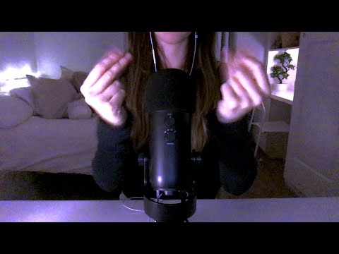 ASMR ✧⋆｡˚ hand sounds and rambles (finger fluttering & snapping)