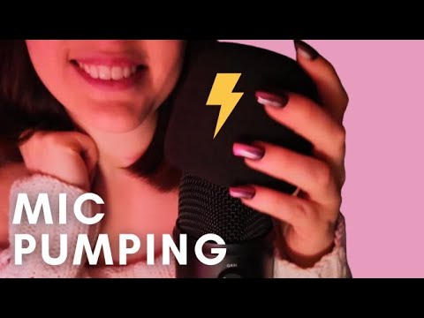 ASMR - ASMR - FAST and AGGRESSIVE MIC COVER PUMPING, SWIRLING, Rubbing with ITA/ENG Soft Spoken 😍