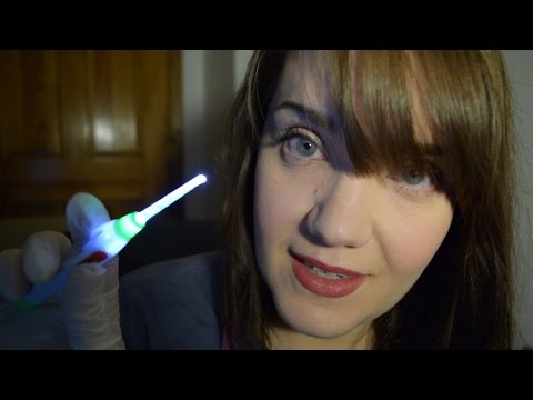 ASMR Ear Cleaning - Latex Gloves, Face Rubbing, Soft Speaking