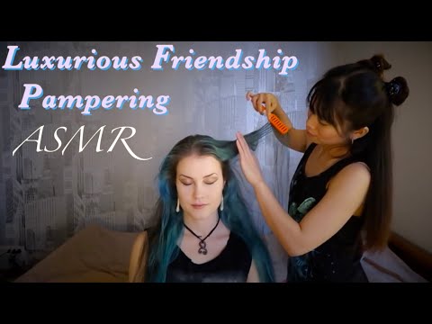 2.5 HOURS ASMR ~ Luxurious Friendship Pampering ~ Massage ~ Brushes ~ Pearls