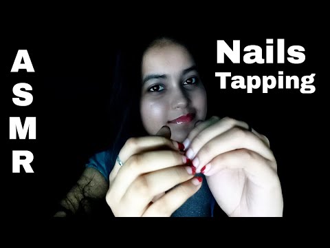 ASMR~ Doing My Nails Tapping & Rubbing