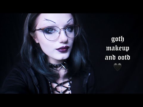 ASMR ✨ Doing My Goth Makeup In A Rush 🦇🖤 With OOTD And Some Kinda Fast And Aggressive Triggers 💖