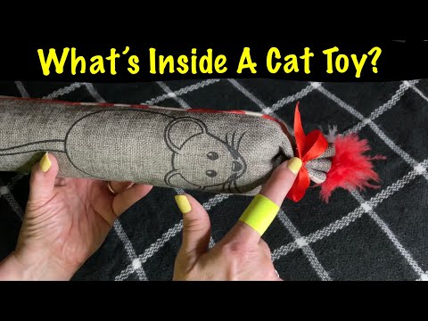 ASMR What's inside a cat toy? (No talking only) Mega crinkles from cat toy exploration! For Lana.
