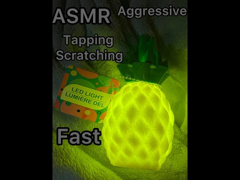 ASMR Tapping and Scratching Fast and Aggressive 🍍( On My Favorite Item!)