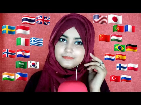 ASMR "I Like It" In Different Languages With Tingly Mouth Sounds (With Timestamps👇)