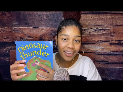 ASMR- Tracing a Children's Book ✨🦖 (Gentle Tapping + Page Turning)