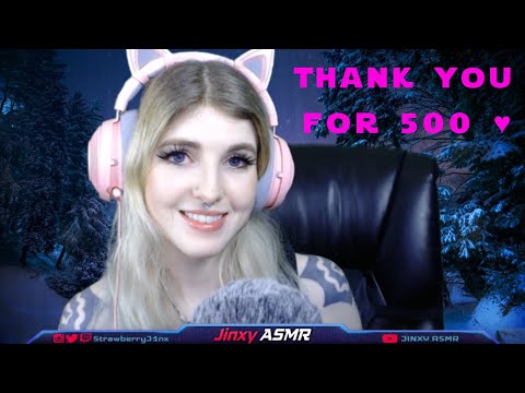 ASMR | Random FLUFFY Mic Triggers To Give You Tingles |  Thank You For 500 Subs! | Jinxy ASMR