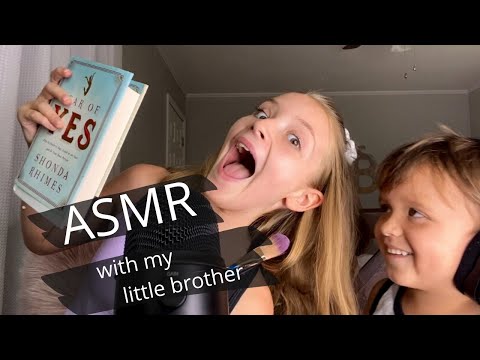 ASMR with my Little Brother...Lots of Bloopers 🤣