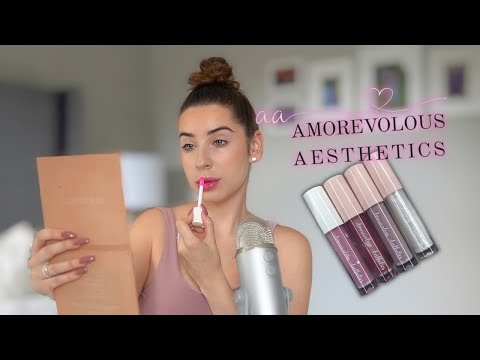 ASMR Lip Gloss Try On & Review | Amorevolous Aesthetics (DiamondASMR)