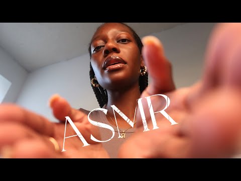 ASMR | MASSAGING YOUR FACE * GLOVES SOUNDS, Spit Painting, Inaudible Whispers