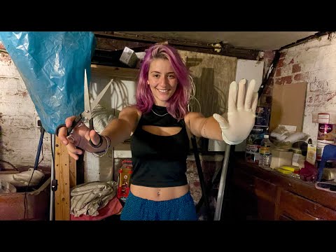 ASMR crazy fan gives you personal attention in her basement