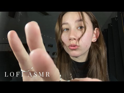 ASMR lofi mouth sounds and hand movements for tingles ♡