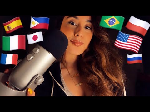 ASMR Saying "Goodnight" In Different Languages (Gum Chewing)