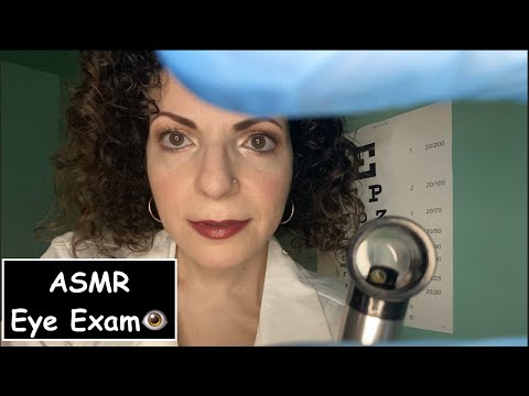 ASMR Roleplay Annual Eye Exam👁 (Writing Sounds, Light Triggers, Personal Attention)