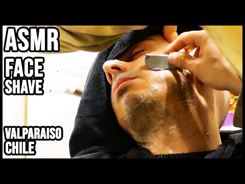 💈 ASMR BARBER | RELAXING FACE SHAVE| VALPARAISO, CHILE