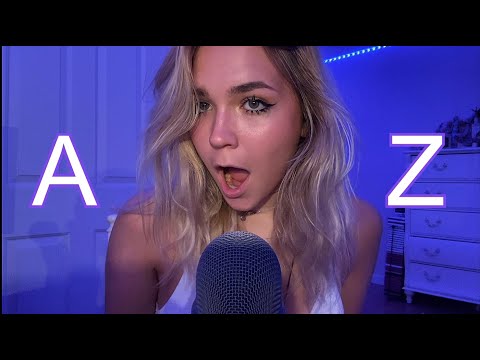 ASMR your names from A to Z