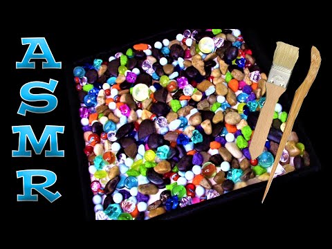 ASMR: Stone garden full of Stones, Rocks, Marbles, Glass and "Jewels". (No talking)