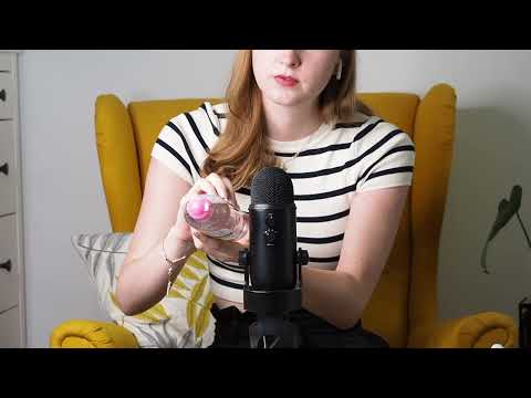 ASMR | Tapping plastic bottle with fake acrylic nails
