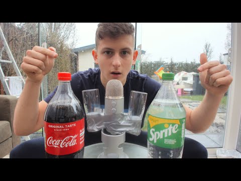 sprite or coca-cola, you prefer them both? ( ASMR )