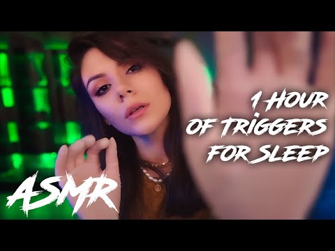 ASMR 1 Hour of Triggers for Sleep 💎 Ear Massage, Hand Sounds, Touching your Face