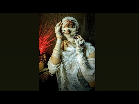 ✨💀ASMR Mummy😱Fabric Scratching+ Head Massage💀💤🚫No talking😌-TINGLY fabric sounds and head scratches✨