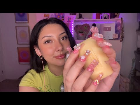 ASMR soap tapping and scratching 🧼