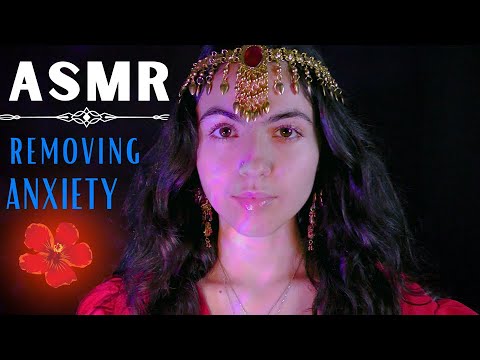 ASMR || Removing Your Anxiety (reiki, plucking, meditation music, whispers)