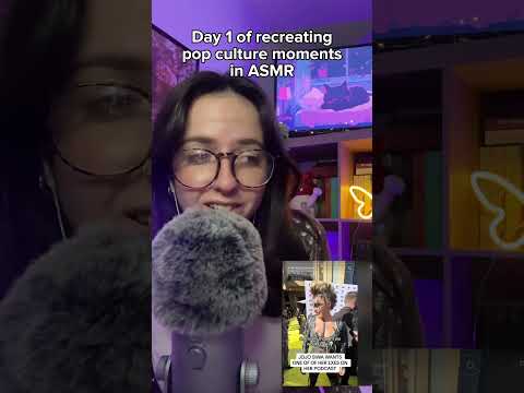 Day 1 of recreating #popculture moments in #asmr ft #jojosiwa  #asmrsounds  #whispers #memes