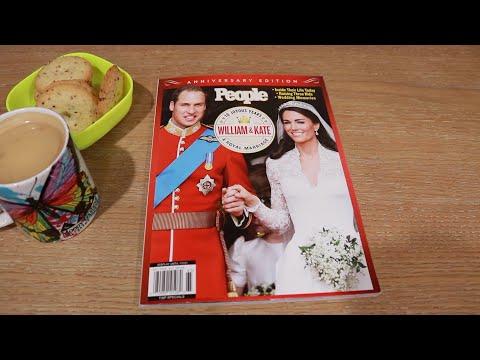 WILLIAM AND KATE 10 YEARS PECAN SHORTBREAD ASMR EATING SOUNDS