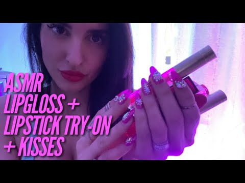 ASMR Lipgloss and Lipstick Product Try-On (Whispered) 💄💋💄💋💄💋