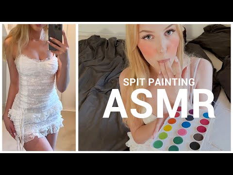 asmr close up SPIT painting YOU 🎨🦋