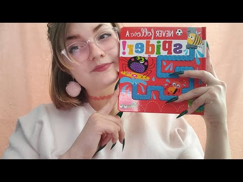 ASMR Reading You a Bedtime Story (with fun textures!)