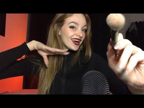 RP ASMR: fast and aggressive MAKEUP application for your Halloween Party🖤❤️