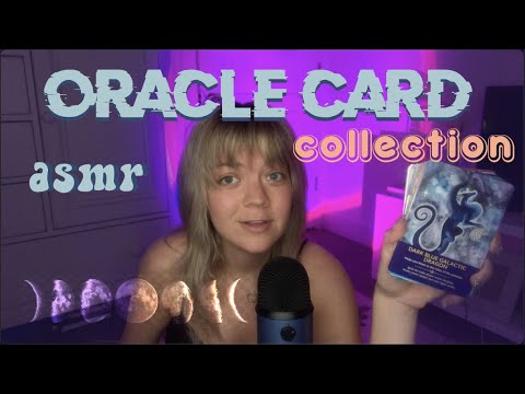 ASMR oracle card collection 🔮~ show & tell review, card & box tapping, spirituality 💜
