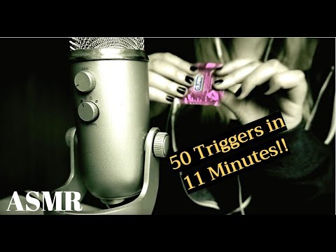 50 ASMR Triggers in 11 Minutes!!