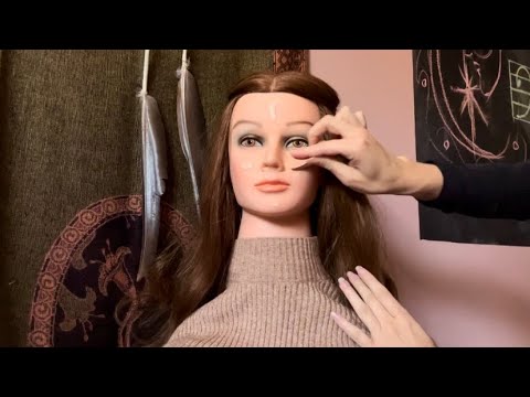 Doing your makeup! ASMR Relaxing makeover on my mannequin 💆🏻‍♀️
