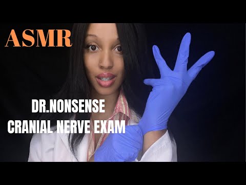ASMR 5 Minute CRANIAL NERVE EXAM with DR.NONSENSE 👩🏾‍⚕️ Doctor Roleplay(Visual Light Triggers⛔️)
