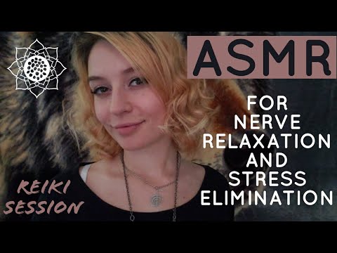 ASMR Reiki Nerve Relaxation and Stress Elimination With Russian And English Whispering