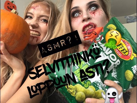 👻 ASMR SUOMI || MAISTELLAAN TEIDÄN INHOKKI HERKKUJA || Halloween edition 👻