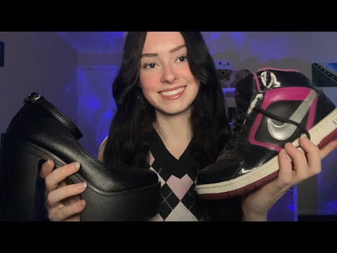 ASMR my shoe collection 👟 (tapping + scratching)