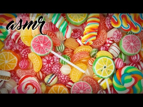 ASMR: COMENDO BALAS/EATING CANDYS (Soft Spoken/Tapping/Whisper/Sussurros/To Relax)