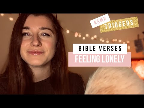 ASMR FEELING LONELY BIBLE VERSES | Triggers, Face Brushing, Hand Movements, Prayer