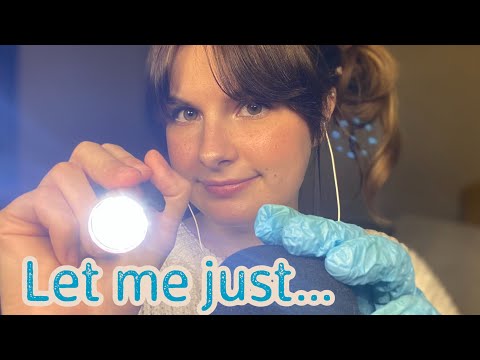 ASMR | You Have Something In Your Eye (role play, personal attention, glove sounds)