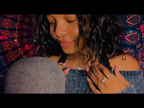 ASMR slow whispering + visual triggers + positive affirmations