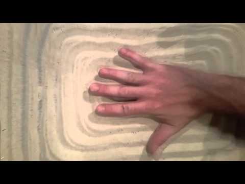 ASMR Binaural Up Close Hand Movements, Hand and Sand Sounds, and Tongue Clicking