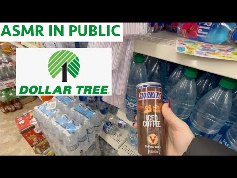 Dollar Tree Walk Through | Gum Chewing Whispered Voice Over | ASMR In Public