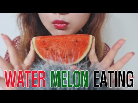 [ASMR]Watermelon Eating Sounds 무더운여름 시원한 애플 수박 이팅사운드