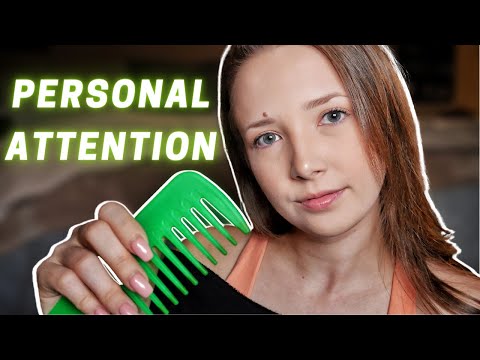 ASMR Personal Attention Using Random Objects (lots of face touching)