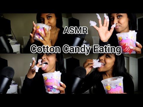 [ASMR] Sweet 4 U 💗 Fluffy Cotton Candy Eating 🍬 With Lots of Wet Mouth Sounds 👅