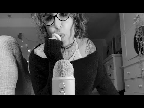 ASMR sucking on a soother - lazy mouth sounds